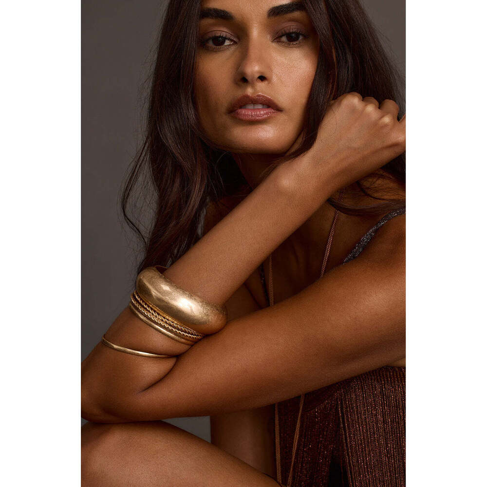 12th Tribe Kiley Gold Bangle Set Size O/SO/S